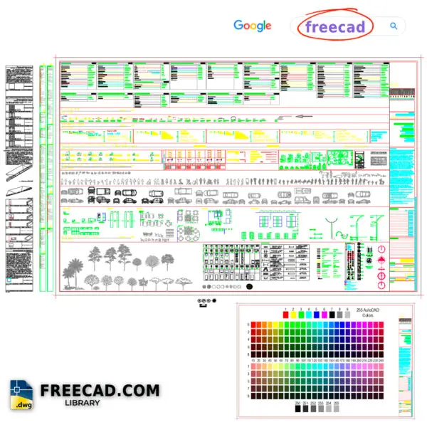 Big Blocks CAD Free Library in AutoCAD