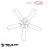 Free Files Ceiling fan CAD Block