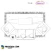 Furniture offer 2D freeCAD block