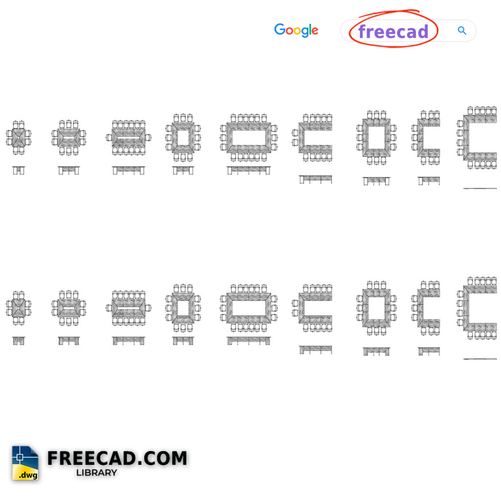 Board Room Tables 2D In AutoCAD And DWG File | CAD Free