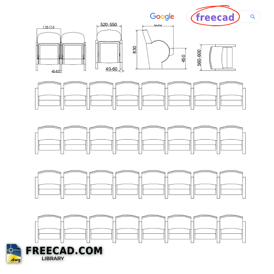 Free CAD Blocks Library In AutoCAD CAD Drawing 875K Files